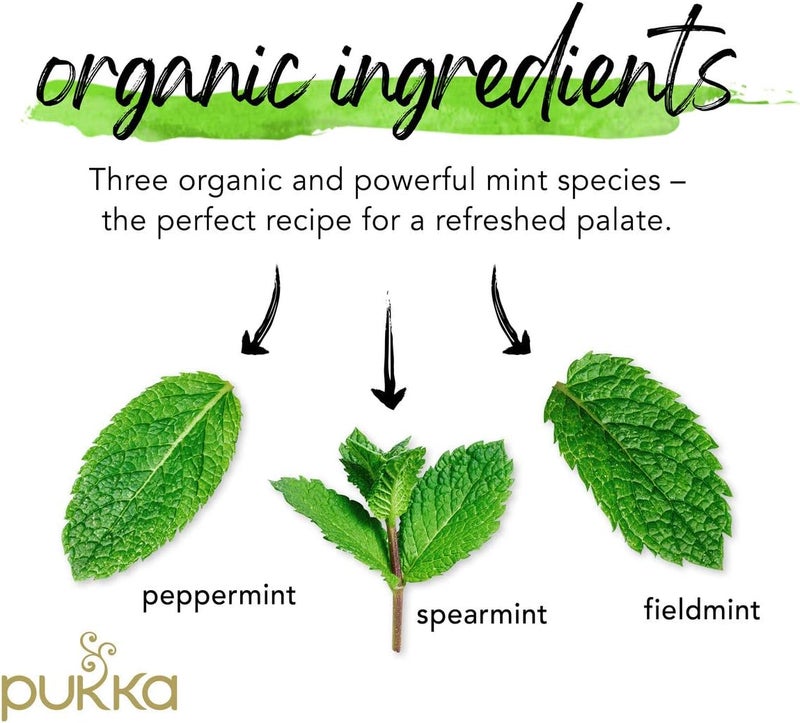 Pukka Three Mint Herbal Tea - Image 3